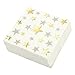 50 Pack of Cocktail Napkins for Star Party Supplies (5 x 5 Inches, Gold, Silver)