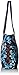 Vera Bradley Women's Cotton Small Trimmed Vera Tote Bag, Java Floral Navy, One Size