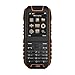 Rugged Cell Phone Unlocked GSM Waterproof Shockproof Powerful Battery Flashlight Military Grade IP68 Certified Black Orange