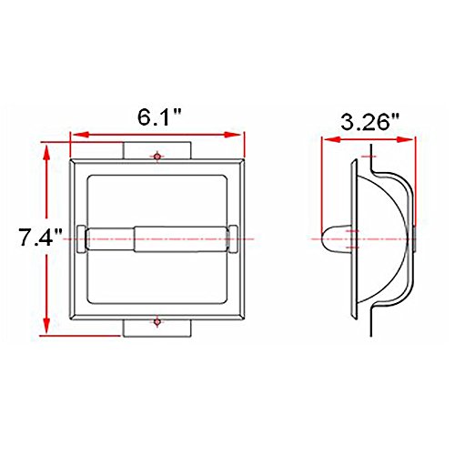 Design House 539254 Millbridge Recessed Toilet Paper Holder, Oil ...