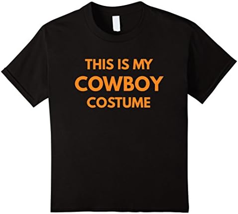 Kids This Is My Cowboy Costume t-shirt - Halloween Holiday 8 Black
