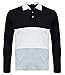 Musen Men Short Sleeve Polo Shirts Casual Cotton Modern Fit Color Block Rugby Polo T-Shirts Tops