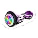HYPER GOGO Hoverboard, Off Road All Terrain Hoverboards with Bluetooth Speaker, Colorful LED Light Wheels, UL Certified,6.5 inches Self Balancing Scooter,Purple