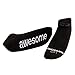 notes to self - I am Awesome Socks - Daily Inspirational Socks for Women & Men - L