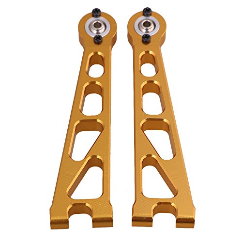 Mxfans Yellow 33601 Front Upper Suspension Arm for HIMOTO E10MTL E10MT E10BP RC1:10 Largefoot Car Set of 2