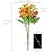 GTIDEA 4PCS Artificial Daisy Flowers Bouquets 28 Heads Silk Arrangements Bridal Home DIY Garden Office Dining Table Wedding Decor Yellow