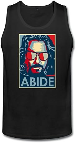 RZF Top Men's Big Lebowski Abide Tank Top Size L Black