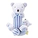SHILOH Baby Soft Rattle Plush Toy 2 count Blue Bear 5.6in4in