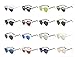 GAMT Fashion Polarized Aviator Sunglasses Flat Reflective Mirrored Cateye Metal Eyewear Black