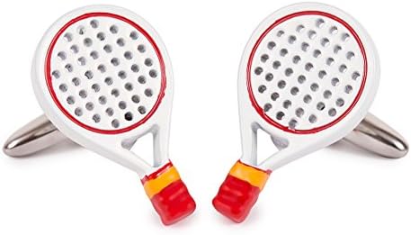 SoloGemelos - White Paddle Racket Cufflinks - Men