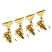 1set of 2R2L Guitar Bass Tuner Machine Heads Tuning Pegs Gold (A1642)