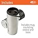 GSI Outdoors, Glacier Stainless Commuter JavaPress, French Press Coffee Mug, Superior Backcountry Cookware Since 1985, Stainless