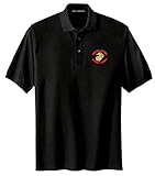 Spiffy Custom Gifts Mens U.S. Marine Corps Embroidered Polo Shirt