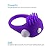 LEPO Silicone Powerful Vibrating Penis Ring for Men, with Clit Massager for Women, Help Erection and Prolonged Ejaculation, Soft Silicone & Waterproof, Purple
