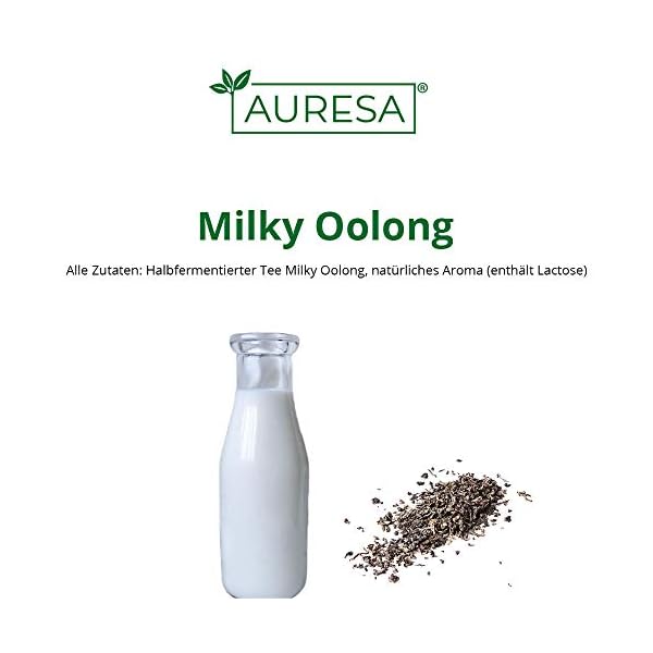 AURESA Milky Oolong loser Tee im Glas | 100g Oolongtee mit Milcharoma | Kann mehrmals aufgebrüht werden – Bild 6