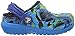 crocs Kids' Classic Lined Graphic Clog, Ocean/Navy, 10 M US Toddler