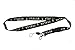 Italia Italy Black Country Flag Lanyard Keychain Passholder .. 24 Inches Long.. New