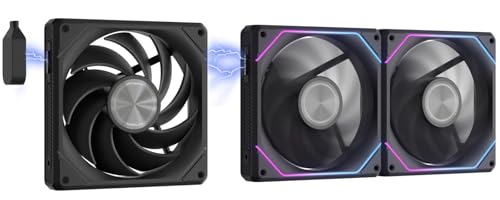 darkFlash G16 120MM Magnetic ARGB PC Case Fans - 3 Pack, Tool-Free Installation…