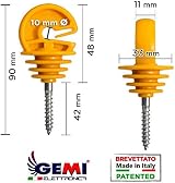 Gemi Elettronica Electric Fence Insulators for Wooden Posts 300pcs Animal view 4