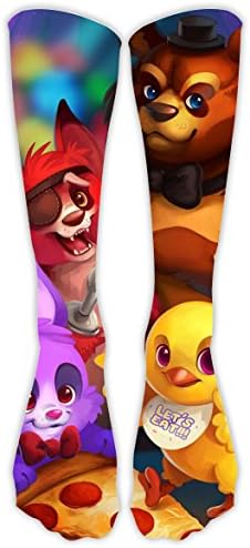 Five Nights at Mew Freddy Christmas Unisex Family High Knee Stockings Original Design Long Socks