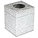 Ilyapa Tissue Box Cover Square - Rustic Galvanized Metal Tissue Box Holder