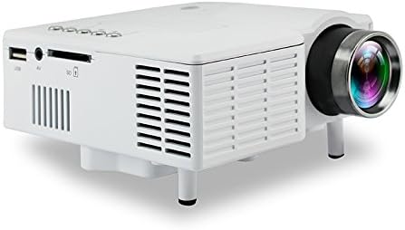 Build Excellent UC28 LCD mini Projector LED lamp Multimedia Display Upgraded Video Home Theater,Support 1080P HDMI USB SD Card VGA AV for Video and Pictures