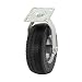 Marathon 8" Swivel Caster with Flat Free Tire primary