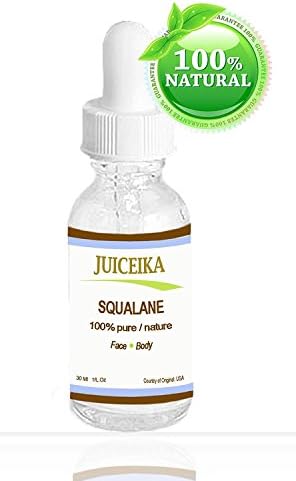 Squalane 100 % Pure/ Natural. For Face. Elegant Moisturizer, Wrinkle Reducer 1 oz-30 ml By Juiceika