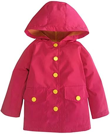 YNIQ Girls' Lightweight Raincoats