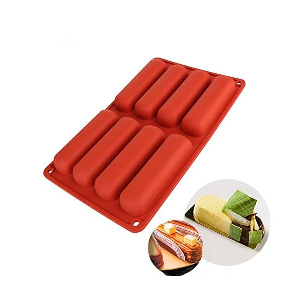 8-Cavity-Long-Strips-Eclair-Mold-Silicone-Bakeware-Molds-Cake-Handmade-Baking-Tools-for-Chocolate-Cracker-Bar-Stick 8 Cavity Long Strips Eclair Mold Silicone Bakeware Molds Cake Handmade Baking Tools for Chocolate Cracker Bar Stick