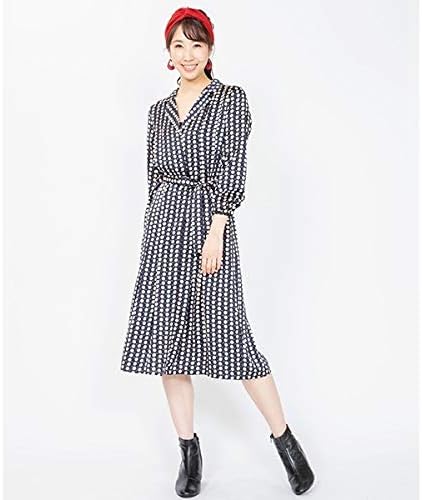 Amazon ジェットセット インポート Jetsetimport Frnch オープンカラードットワンピース ネイビー系 44 36 S ワンピース チュニック 通販