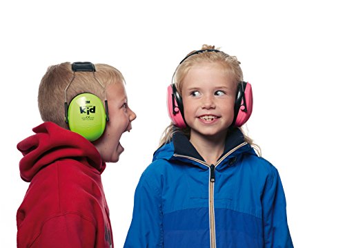 [- 3M Peltor Kid Kapselgehörschützer neongrün/Kinder Gehörschutz mit verstellba