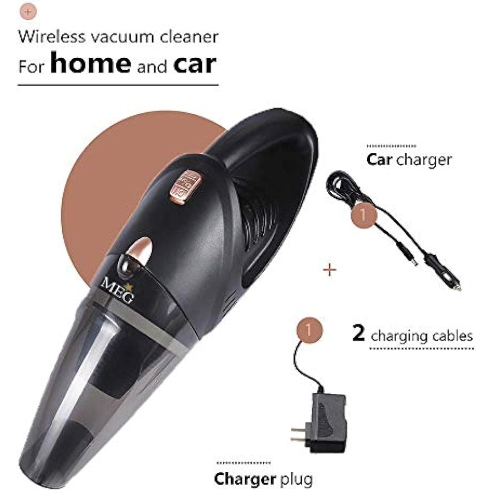 Handheld Car Vacuum Cordless, Rechargeable,106W Lithium Battery