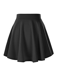 Falda para dama, versátil, elástica, acampanada, casual