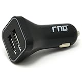 RND Dual 3.4 A (fast) USB car charger for Apple iPhone (7, 7 Plus, 6S, 6S Plus), iPad, Samsung Galaxy (S7, S6), LG, HTC, Moto and all USB Compatible Devices (black)