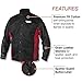 Lincoln Electric Grain Leather Sleeved Welding Jacket | Premium Flame Resistant Cotton Body | Black & Red | XL | K2987-XL