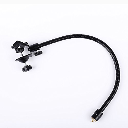 20" Ajustable Jaws Flex Clamp Mount Clip Gooseneck Extension with 1/4 Screw for Gopro Cameras Studio Stand Lighting Accessories