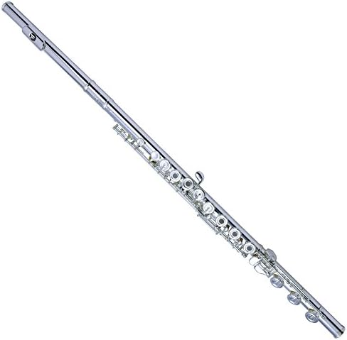 LD Long Di Intermediate Flute Solid Silver 17 Keys, Open/Closed Hole C Flute with Split E key, Inline for Student