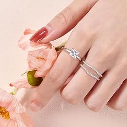 SHELOVES Princess CZ Wedding Ring Guard Rings
