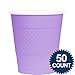 Big Party Pack Lavender Plastic Cups | 12 oz. | Pack of 50 | Party Supply