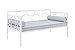 DHP Rebecca Metal Daybed Frame, Sofa Bed Fits Twin Size Mattress, White