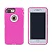 iPhone 7 Plus / 8 Plus Cover | 2-in-1 Screen Protector & Holster Case | Full Body, Military Grade Edge-to-Edge Protection with carrying belt clip, Pink / White