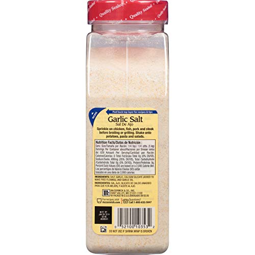 MCCORMICK GARLIC SALT, 41.25 OZ
