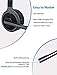 Mpow Trucker Bluetooth Headsets, 180-Hr Charging Station Wireless Headset with Microphone Noise Canceling, Over-The-Head Headset with Mute Function, Lightweight Earpiece for Truck Drivers/Call Center