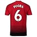 Biooer Manchester United 2018/2019 Stadium 6 Pogba Home Jersey Mens Red