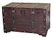 Antique Cherry Large Wooden Storage Trunk