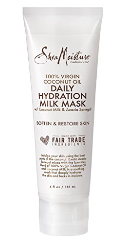 SheaMoisture 100% Virgin Coconut Oil Daily Hydration Milk Mask, 4 Ounce