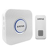 Arova A1 Wireless Door Bell Kit, White