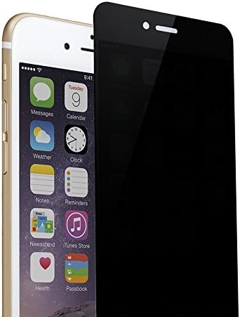 Lituo iPhone Privacy Anti-Spy Tempered Glass Full Screen Protector Ballistics 0.3mm 9H Hardness Anti shatter Scratch (iphone6/6s plus)