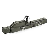 Docooler Folding Fishing Rod Case Canvas Fishing Pole Tools Storage Bag Fishing Gear Tackle 2 Layer/ 3 Layer,120cm/130cm/150cm